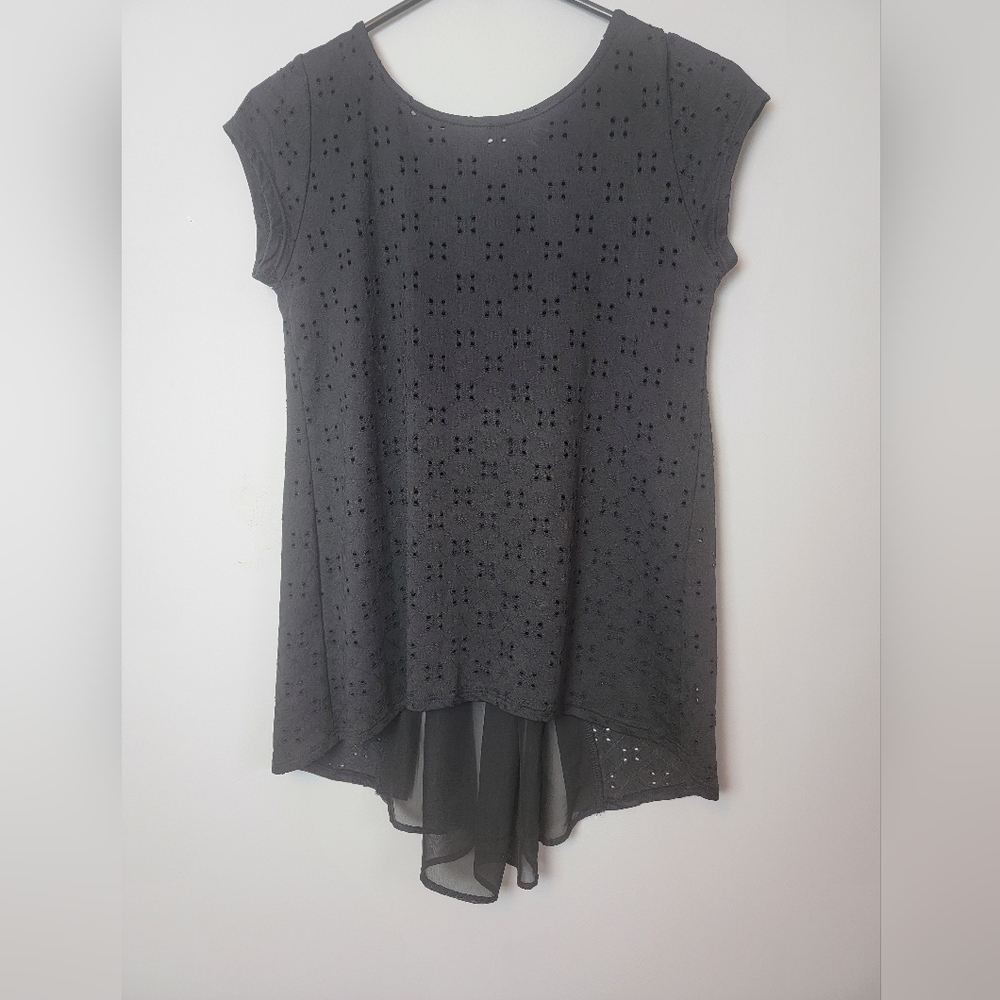 Black Flowy Blouse
